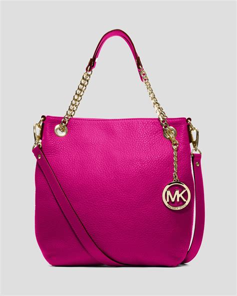 jet set chain leather shoulder bag michael kors|Michael Kors handbag shoulder strap.